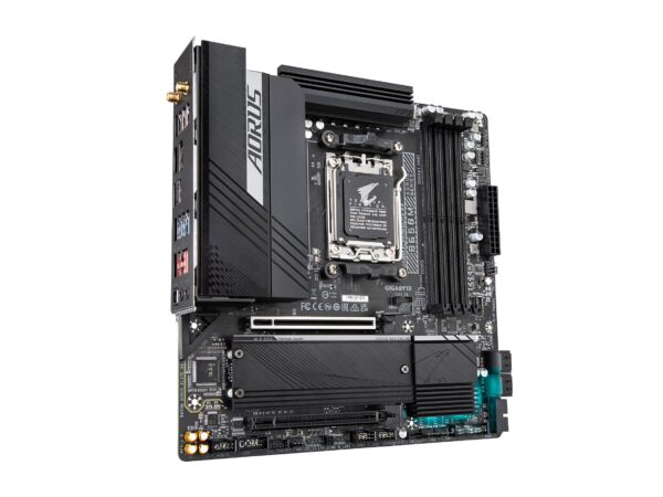 GIGABYTE B650M AORUS Elite AX (AM5/ LGA 1718/ AMD B650/ Micro-ATX/ 5-Year Warranty/ DDR5/ 2* M.2/ PCIe 5.0/ USB 3.2 Gen2X2 Type-C/Intel 2.5GbE LAN/Q-Flash Plus/EZ-Latch/Gaming Motherboard) (Renewed) - Image 3