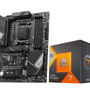 Micro Center AMD Ryzen 7 7800X3D 8-Core16-Thread Desktop Processor Bundle with MSI PRO X670-P WiFi ProSeries Motherboard (AM5, DDR5, PCIe 4.0, Wi-Fi 6E, HDMI/DP, ATX)