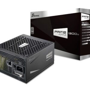 Seasonic PRIME 1300 Platinum SSR-1300PD 1300W 80+ Platinum ATX12V & EPS12V Full Modular 135mm FDB Fan Power On Self Tester Power Supply (Renewed)