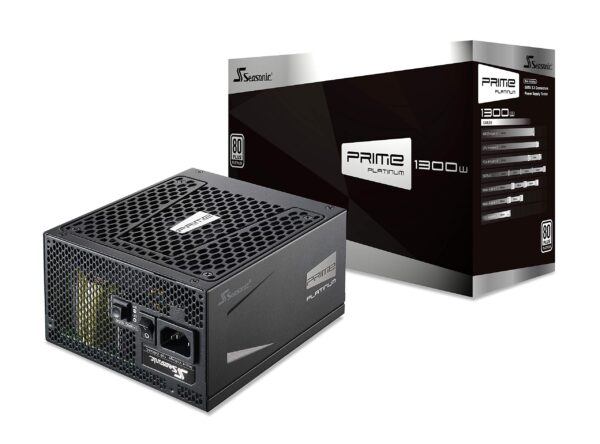 Seasonic PRIME 1300 Platinum SSR-1300PD 1300W 80+ Platinum ATX12V & EPS12V Full Modular 135mm FDB Fan Power On Self Tester Power Supply (Renewed)