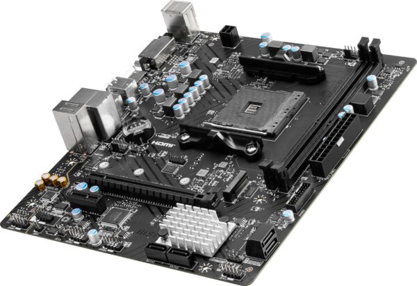 MSI B450M-A PRO MAX II ProSeries Motherboard (mATX, Supports AMD 5000/4000/3000/2000/1000 Series AM4 Processors, M.2, SATA 6G, USB 3.2 Gen 1, DDR4, HDMI/DVI, 2.5Gbps LAN) (Renewed), Black - Image 5