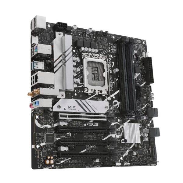 ASUS Prime B760M-A AX LGA 1700(Intel® 12th&13th Gen) microATX Motherboard (PCIe® 4.0, 2xM.2 Slots, DDR5,Realtek 2.5 Gb LAN,WiFi 6, DP,Rear USB 3.2 Gen 2, Front USB 3.2 Gen 1 Type-C®) (Renewed) - Image 3