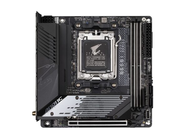 GIGABYTE B650I AORUS Ultra (AM5/ LGA 1718/ AMD/ B650/ Mini-ITX/ DDR5/ PCIe 5.0 M.2/ PCIe 5.0/ USB 3.2 Gen2X2 Type-C/Wi-Fi 6E/ Intel 2.5GbE LAN/Q-Flash Plus/EZ-Latch/Motherboard) (Renewed) - Image 2