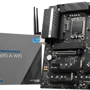 MSI PRO Z690-A WiFi ProSeries Motherboard (ATX, 12th Gen Intel Core, LGA 1700 Socket, DDR5, PCIe 5, 2.5G LAN, M.2 Slots, Wi-Fi 6E) (Renewed)