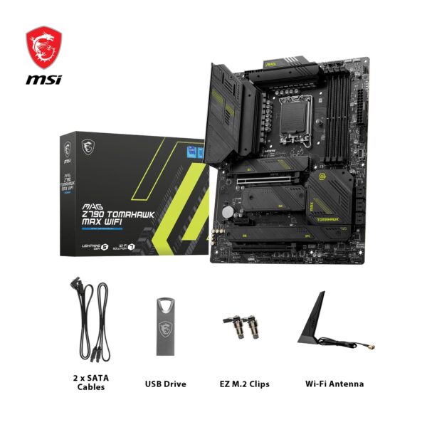 MSI MAG Z790 Tomahawk MAX WiFi Gaming Motherboard (Supports 12th/13th/14th Gen Intel Processors, LGA 1700, DDR5, PCIe 5.0, M.2, 2.5Gbps LAN, USB 3.2 Gen2, Wi-Fi 7, ATX) (Renewed) - Image 7
