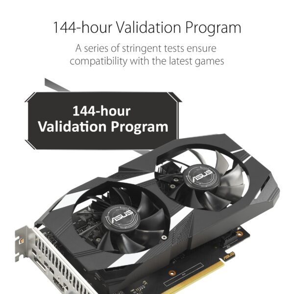 ASUS Dual GeForce® GTX 1650 V2 OC Edition 4GB GDDR6 (PCIE 3.0, 4GB GDDR6 memory, HDMI 2.0b, DisplayPort 1.4a, DVI-D, IP5X Dust Resistant, Auto-Extreme) (Renewed) - Image 4