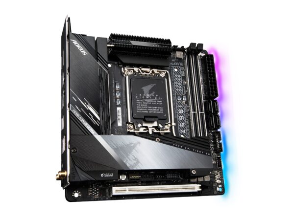 GIGABYTE Z690I AORUS Ultra LITE DDR4 (LGA 1700/ Intel Z690/ Mini-ITX/ DDR4/ Dual M.2/ PCIe 3.0/ USB 3.2 Gen2X2 Type-C/Intel WiFi 6 AX201/ Intel 2.5 GbE LAN/Gaming Motherboard) (Renewed) - Image 5