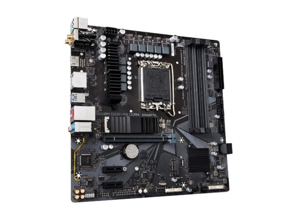 GIGABYTE B660M DS3H AX DDR4 (B660/ Intel/LGA 1700/ Micro-ATX/ DDR4/ Dual M.2/ PCIe 4.0/ USB 3.2 Gen2 Type-C/ 2.5GbE LAN/Motherboard) (Renewed) - Image 4
