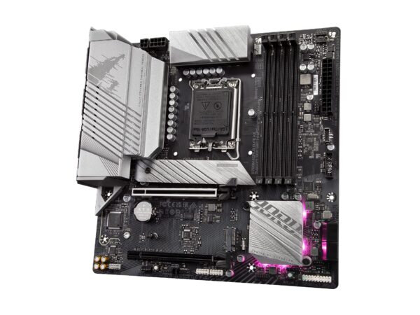 GIGABYTE B760M AORUS Elite AX (LGA 1700/ Intel/ B760/ M-ATX/ DDR5/ Dual M.2/ PCIe 4.0/ USB 3.2 Gen2X2 Type-C/Intel Wi-Fi 6E/ 2.5GbE LAN/Q-Flash Plus/PCIe EZ-Latch/Gaming Motherboard) (Renewed) - Image 4