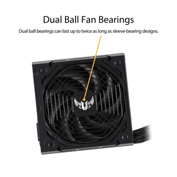 ASUS TUF GAMING 750W Bronze PSU, Power Supply(Axial-tech fan design, Dual Ball Fan Bearings, 0dB Technology, 80 PLUS Bronze Certification, 80cm 8-pin CPU Connector, 6-year Warranty) (Renewed) - Image 5