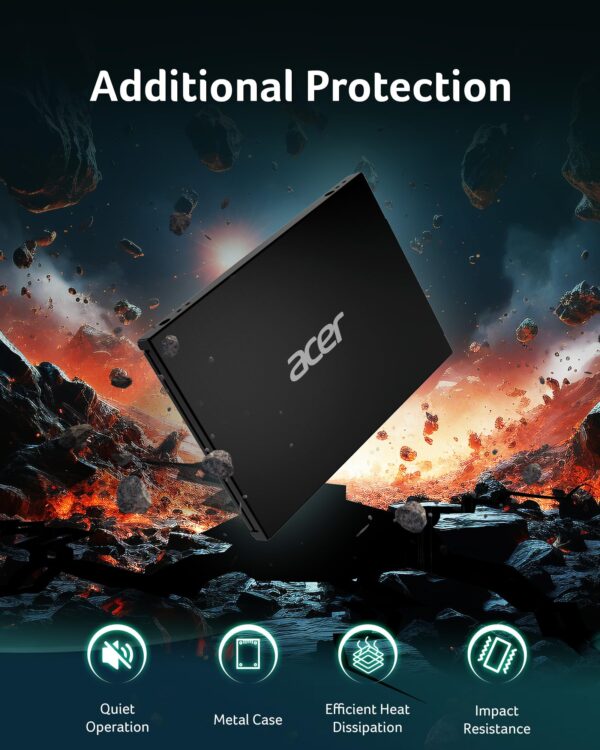 acer RE100 2.5 Inch SATA III SSD 2TB Internal Solid State Drive with SLC Cache, Read Speeds Up to 560MB/s - BL.9BWWA.110 - Image 5