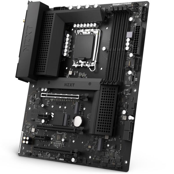 NZXT N5 Z690 Motherboard - N5-Z69XT-B1 - Intel Z690 chipset (Supports 12th Gen CPUs) - ATX Gaming Motherboard - Integrated I/O Shield - WiFi 6E connectivity - Bluetooth V5.2 - Black (Renewed)
