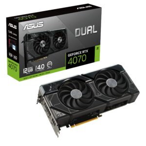 ASUS Dual GeForce® RTX 4070 12GB GDDR6X, IP5X, Auto-Extreme Technology, 144-Hour Validation Program, HDMI 2.1a, DP 1.4a (Renewed)