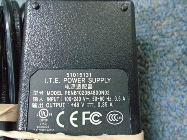 Mitel 51015131 PENB1020B4800N02 ITE Power Supply Injector - Use W/ 5330 5340 (Renewed) - Image 2