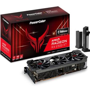PowerColor Red Devil AMD Radeon RX 6900 XT Ultimate Gaming Graphics Card with 16GB GDDR6 Memory, Powered by AMD RDNA 2, HDMI 2.1 (Renewed)