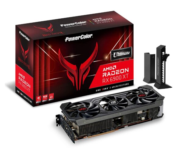 PowerColor Red Devil AMD Radeon RX 6900 XT Ultimate Gaming Graphics Card with 16GB GDDR6 Memory, Powered by AMD RDNA 2, HDMI 2.1 (Renewed)