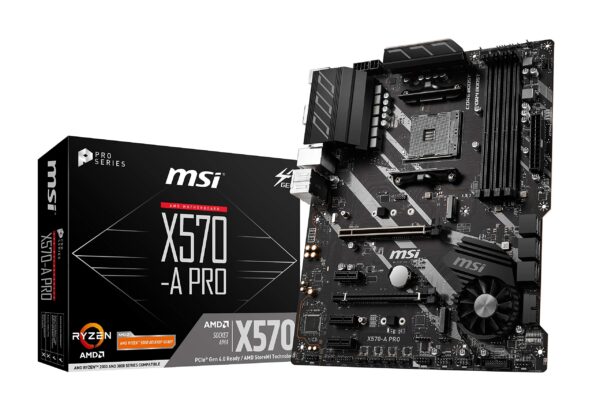 MSI X570-A PRO ATX Motherboard [AMD X570 Chipset] MB4783 (Renewed)