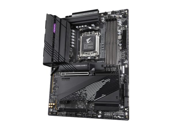 GIGABYTE B650 AORUS PRO AX (AM5/ LGA 1718/ AMD B650/ ATX/ 5-Year Warranty/ DDR5/ Quad M.2/ PCIe 5.0/ USB 3.2 Gen2X2 Type-C/WiFi 6E/ Intel 2.5GbE LAN/Q-Flash Plus/EZ-Latch/Gaming Motherboard) (Renewed) - Image 4
