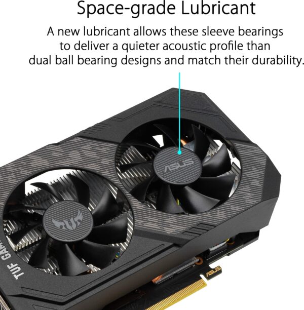 Asus TUF Gaming GeForce GTX 1660 Super Overclocked 6GB Edition HDMI DP DVI Gaming Graphics Card (TUF-GTX1660S-O6G-GAMING) (Renewed) - Image 2