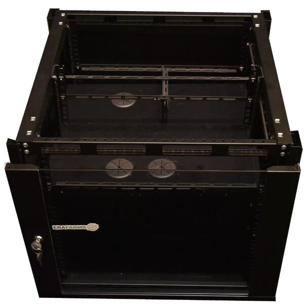 Era Farms 8-14 GPU Enclosed Mining Case 3 PSU Capacity, Steel, Black, Tower - Image 9