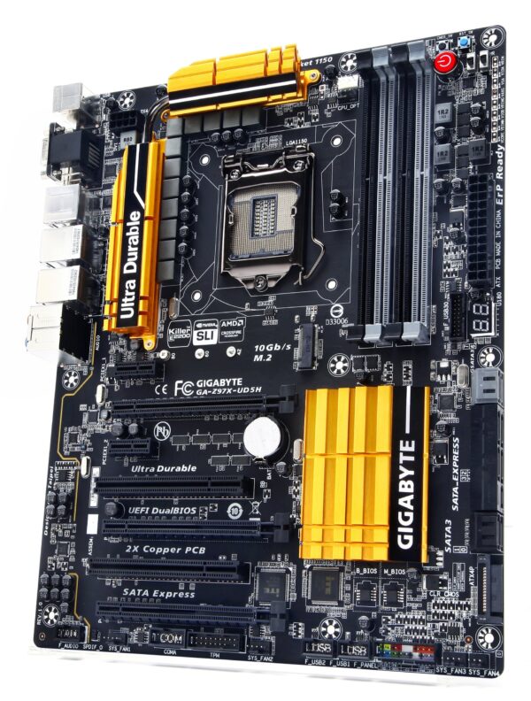 Gigabyte GA-Z97X-UD5H LGA 1150 Z97 with Killer E2200 and Intel Gaming Networking SATA Express M.2 SSD ATX Motherboard (Certified Refurbished) - Image 2