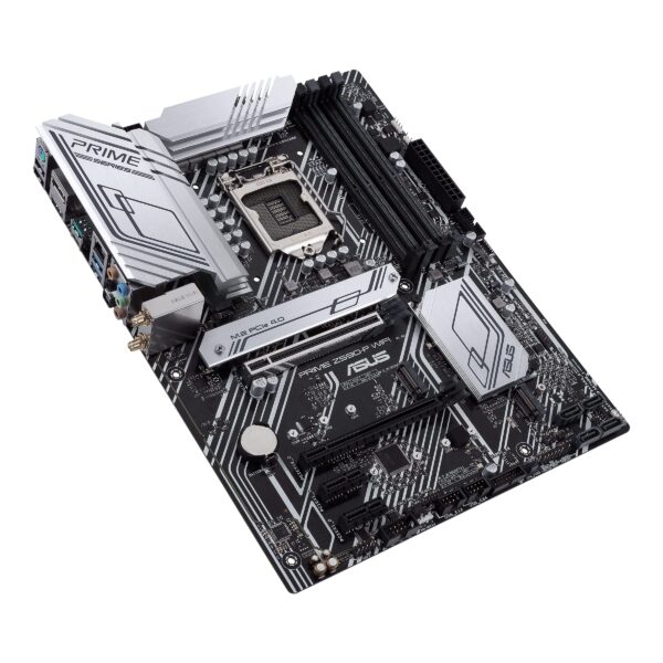 ASUS Prime Z590-P WiFi LGA 1200 (Intel 11th/10th Gen) ATX Motherboard (PCIe 4.0, 3X M.2 WiFi 6, 2.5Gb LAN, Front Panel USB 3.2 Gen 2 USB Type-C, Thunderbolt 4 Support Aura Sync RGB) (Renewed) - Image 3