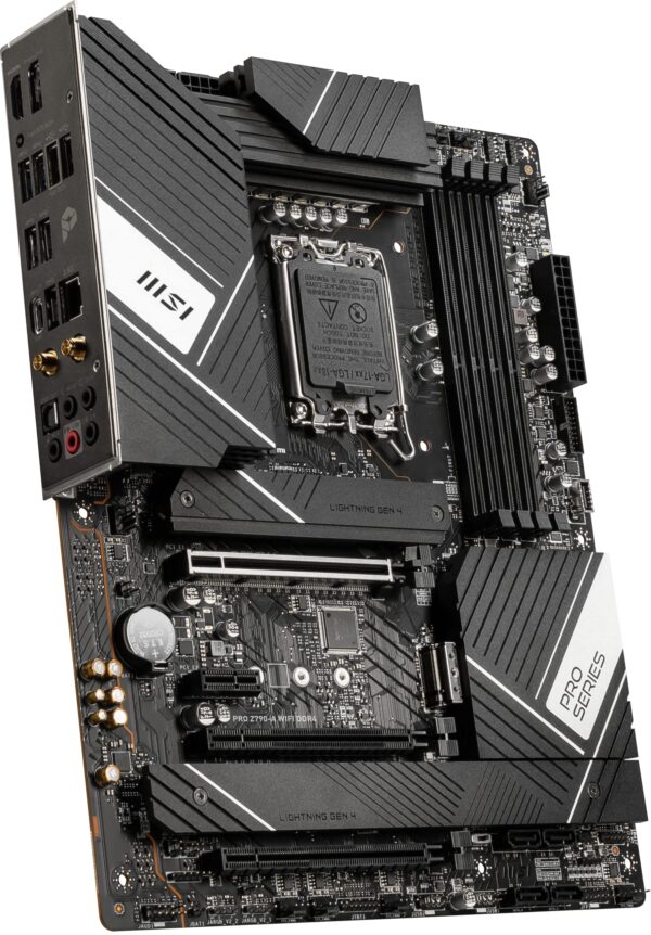 MSI PRO Z790-A WiFi DDR4 ProSeries Motherboard (Supports 12th/13th Gen Intel Processors, LGA 1700, DDR4, PCIe 5.0, M.2, 2.5Gbps LAN, USB 3.2 Gen2, Wi-Fi 6E, ATX) (Renewed) - Image 4