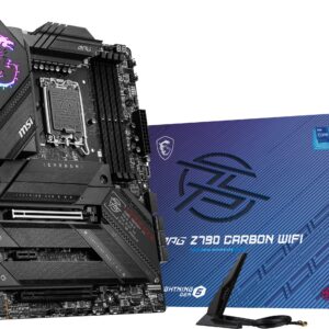 MSI MPG Z790 Carbon WiFi Gaming Computer Motherboard (Supports 12th/13th Gen Intel Processors, LGA 1700, DDR5, PCIe 5.0, M.2, 2.5Gbps LAN, USB 3.2 Gen2, Wi-Fi 6E, ATX) Intel PC Motherboards (Renewed)
