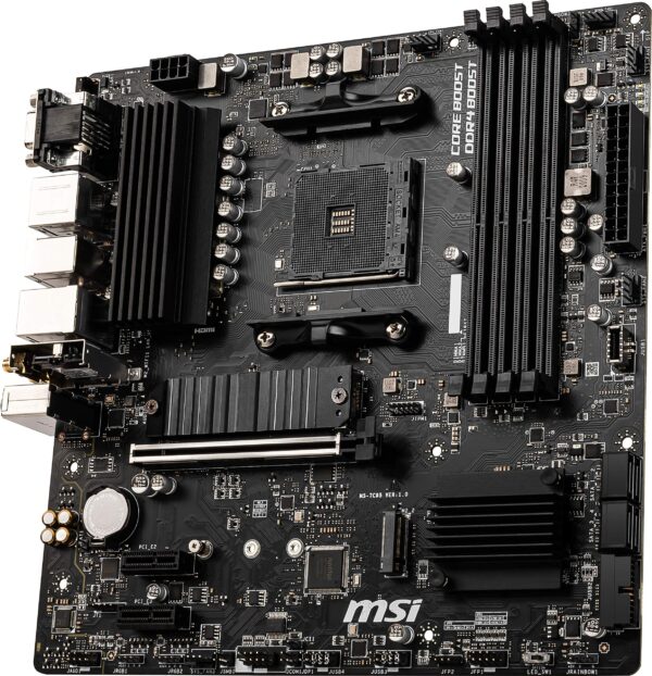 MSI B550M PRO-VDH WiFi ProSeries Gaming Motherboard (AMD AM4, DDR4, PCIe 4.0, SATA 6Gb/s, M.2, USB 3.2 Gen 1, Wi-Fi, D-SUB/HDMI/DP, Micro-ATX) (Renewed) - Image 9