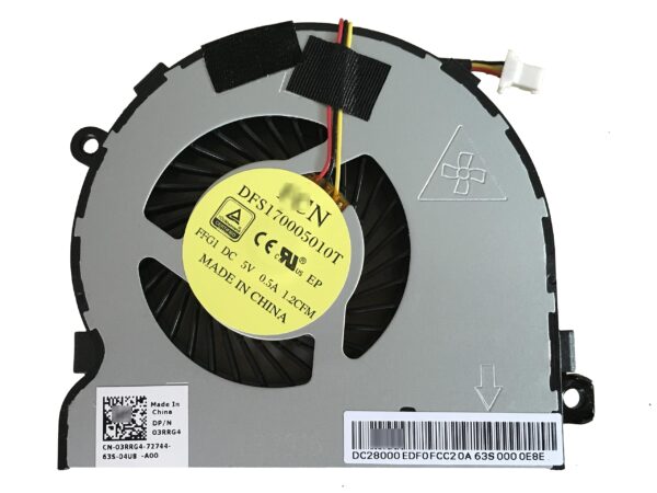 HK-Part Replacement Fan for Dell Inspiron 15 5547 15 5548 5447 5448 5540 5542 5543 5545 5547 5548 Series CPU Cooling Fan DP/N 03RRG4 CN-03RRG4