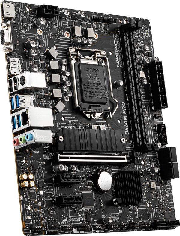 MSI B560M PRO ProSeries Motherboard (mATX, 11th/10th Gen Intel Core, LGA 1200 Socket, DDR4, PCIe 4, CFX, M.2 Slots, USB 3.2 Gen 2, DP/HDMI) (Renewed) - Image 5