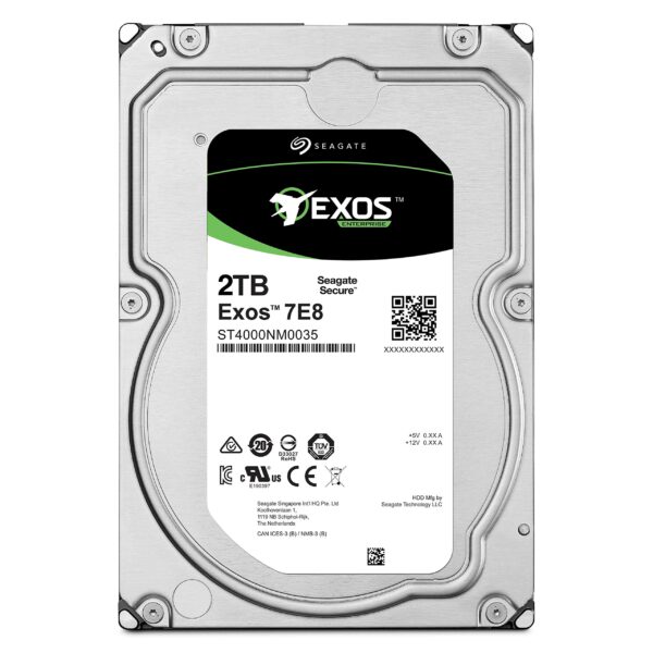 Seagate Enterprise 2TB HDD ST2000NM0055 2TB SATA III 6Gb/s 7200RPM 128MB 3.5 (Renewed)