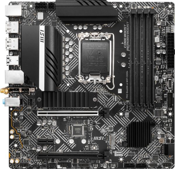 MSI PRO B660M-A WiFi DDR4 Motherboard (mATX, 12th Gen Intel Core, LGA 1700 Socket, DDR4, PCIe 4, 2.5G LAN, M.2 Slots, Wi-Fi 6) (Renewed) - Image 2