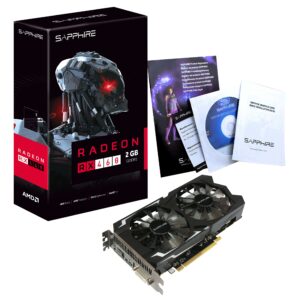 Sapphire Technology Sapphire Radeon Rx 460 2GB GDDR5 HDMI / DVI-D / DP OC PCI-E Graphics Card Graphics Cards (Renewed)