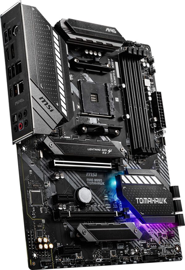 MSI MAG B550 Tomahawk Gaming Motherboard (AMD AM4, DDR4, PCIe 4.0, SATA (Renewed) - Image 3