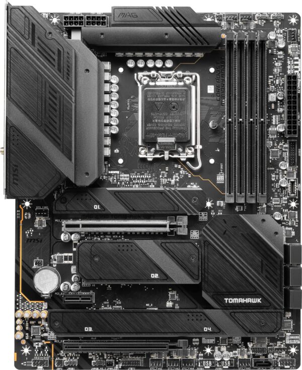 MSI MAG Z790 Tomahawk WiFi Computer Gaming Motherboard (Supports 12th/13th Gen Intel Processors, LGA 1700, DDR5, PCIe 5.0, M.2, USB 3.2 Gen2, Wi-Fi 6E, ATX) Intel Gaming PC Motherboards (Renewed) - Image 2