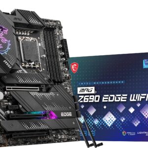 MSI MPG Z690 Edge WiFi Gaming Motherboard (ATX, 12th Gen Intel Core, LGA 1700 Socket, DDR5, PCIe 5, 2.5G LAN, M.2 Slots, Wi-Fi 6E) (Renewed)