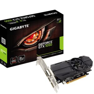 Gigabyte Geforce GTX 1050 OC Low Profile 2GB GDDR5 128 Bit PCI-E Graphic Card (GV-N1050OC-2GL) (Renewed)