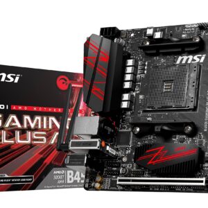 MSI Performance Gaming AMD Ryzen 1st and 2nd Gen AM4 M.2 USB 3 DDR4 HDMI Display Port Mini-ITX Motherboard (B450I Gaming Plus AC) (Renewed)