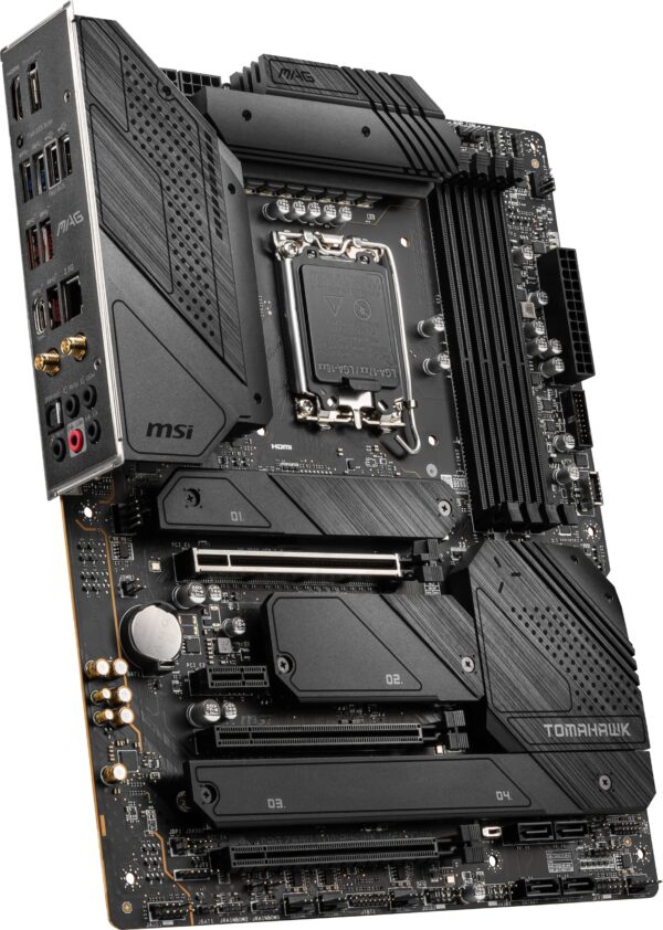 MSI MAG Z690 Tomahawk WiFi DDR4 Computer Gaming Motherboard (ATX, 12th Gen Intel Core, LGA 1700 Socket, DDR4, PCIe 4, CFX, M.2 Slots, Wi-Fi 6E, Lightning USB 20G) Intel PC Motherboards (Renewed) - Image 3