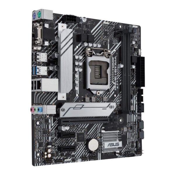ASUS Prime H510M-A/CSM LGA1200 (Intel 11th/10thGen) Micro-ATX Commercial Motherboard (PCIe 4.0, M.2 NVMe SSD,1G LAN, USB 3.2 Gen 1, DP/HDMI/D-Sub, SPI-TPM Header, ACCE) (Renewed) - Image 2