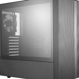 Cooler Master MasterBox NR600 - ATX Mid-Tower PC Case with Tempered Glass Side Panel, Multiple Airflow Configurations, 2 x 120mm Pre-Installed Fans, Cable Management - Without ODD