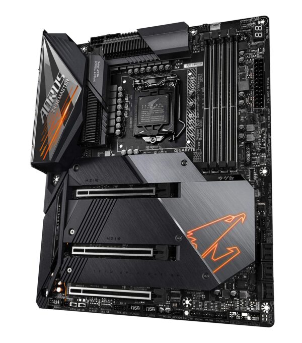 GIGABYTE Z490 AORUS Master (Intel LGA1200/Z490/ATX/Intel 2.5G LAN/3xM.2 Thermal Guard/SATA 6Gb/s/USB 3.2 Gen 2/Intel Wi-Fi 6/ESS Sabre DAC/Fins Array II/Gaming Motherboard) (Renewed) - Image 4