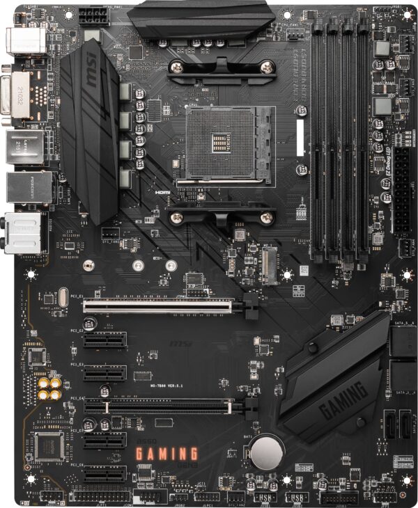 MSI B550 Gaming GEN3 Gaming Motherboard (AMD AM4, DDR4, PCIe 3.0, SATA 6Gb/s, M.2, USB 3.2 Gen 1, HDMI, ATX, AMD Ryzen 5000/4000 Series Processors) (Renewed) - Image 2