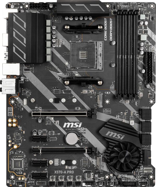 MSI X570-A PRO ATX Motherboard [AMD X570 Chipset] MB4783 (Renewed) - Image 2