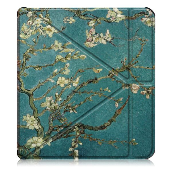 Kobo Libra H2O Flip Cover, Heavy Duty Folding Hard Kid Proof Cover PU Ultra Slim Smart Case with Auto Wake Up/Sleep Protection Shell Shockproof for Kobo Libra H2O 7.0 2019 Tablet PC (Apricot) - Image 2