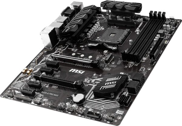MSI B450M-A PRO MAX ProSeries Motherboard (ATX, 2ND and 3rd Gen, AM4, M.2, USB 3, DDR4, DVI HDMI, Crossfire) (Renewed) - Image 3