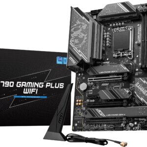 MSI Z790 GAMING PLUS WIFI-AMZ Gaming Motherboard (Support 14th/13th/12th Gen Intel Processors, LGA 1700, DDR5, PCIe 5.0, M.2 Slots, 2.5Gbps LAN, USB 3.2 Gen2, Wi-Fi 6E, Bluetooth 5.3, ATX) (Renewed)