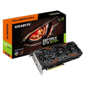 Gigabyte GeForce GTX 1070 Ti Gaming 8GB Video Graphics Card (GV-N107TGAMING-8GD) (Renewed)
