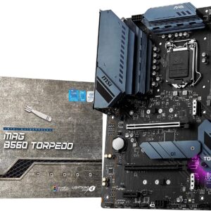 MAG B560 Torpedo (ATX, 11th/10th Gen Intel Core, LGA 1200 Socket, DDR4, PCIe 4, CFX, M.2 Slots, USB 3.2, 2.5G LAN, DP/HDMI) (Renewed)